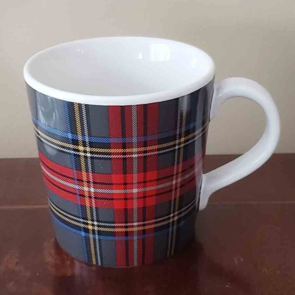 Pendleton Woolen Mills Ceramic Coffee Cup Mug Tartan Plaid Plaid 12 oz